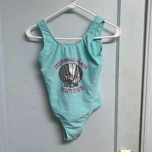 Blue One Piece Swimsuit